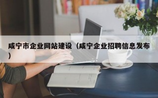 咸宁市企业网站建设（咸宁企业招聘信息发布）